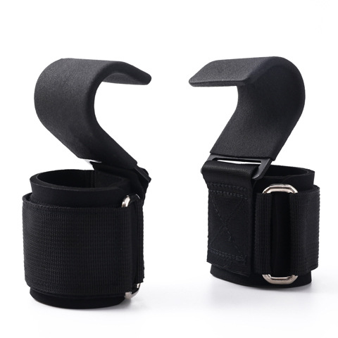 0529-02 Gancho con Muñequera para GYM Straps para Gym para Levantamiento de Pesas