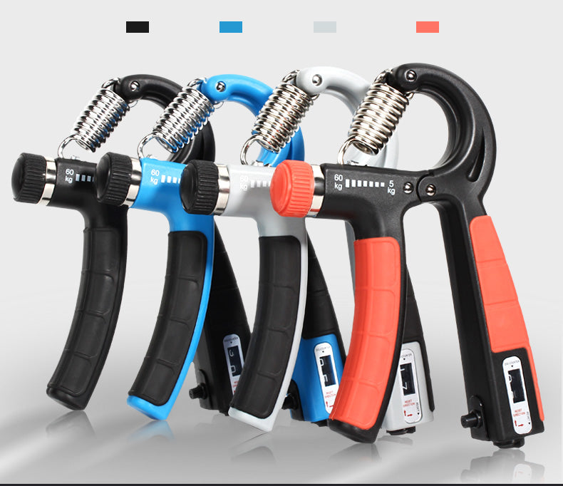 JF05 Agarrador de Mano Ajustable con Contador – Reforzador de Agarre y Fuerza Muscular