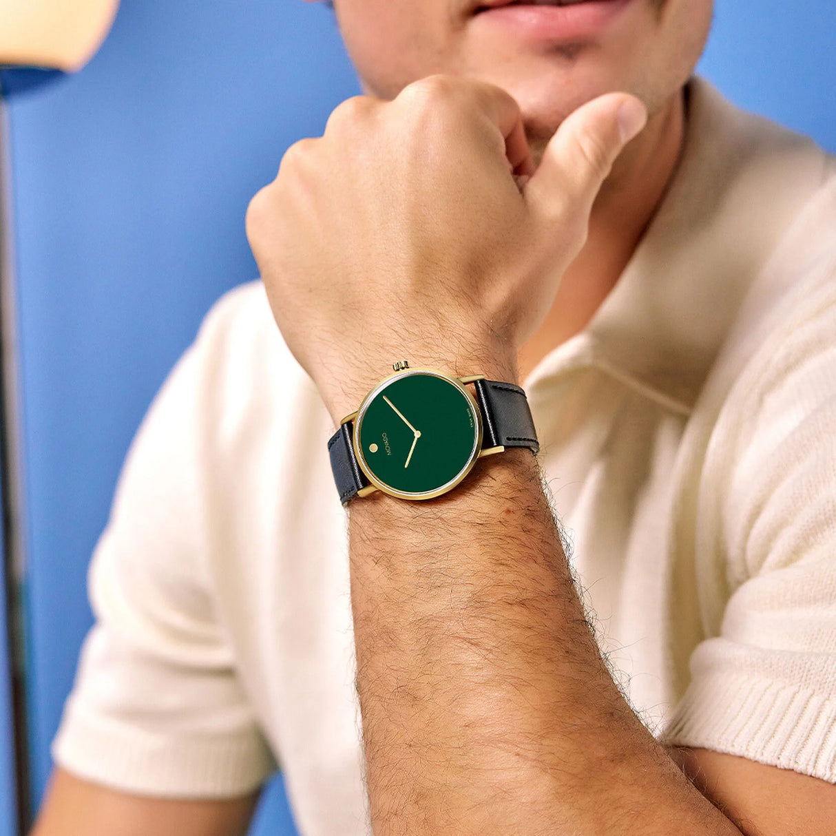 0607837 Reloj Movado Signature de hombre banda de piel 40 mm