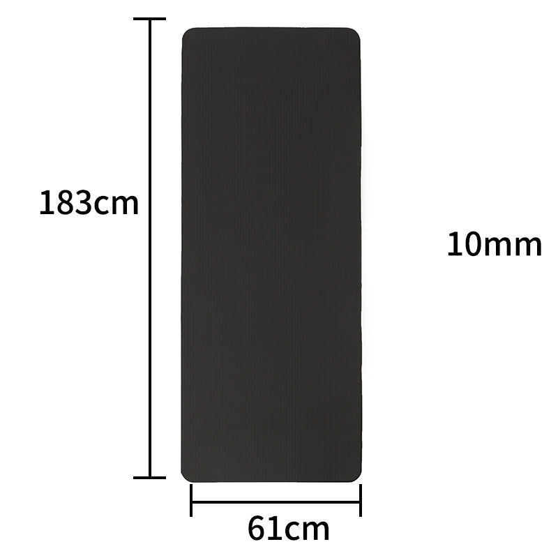 KJ-001 Yoga Mat 183 cm grosor 1cm Alfombra de ejercicio