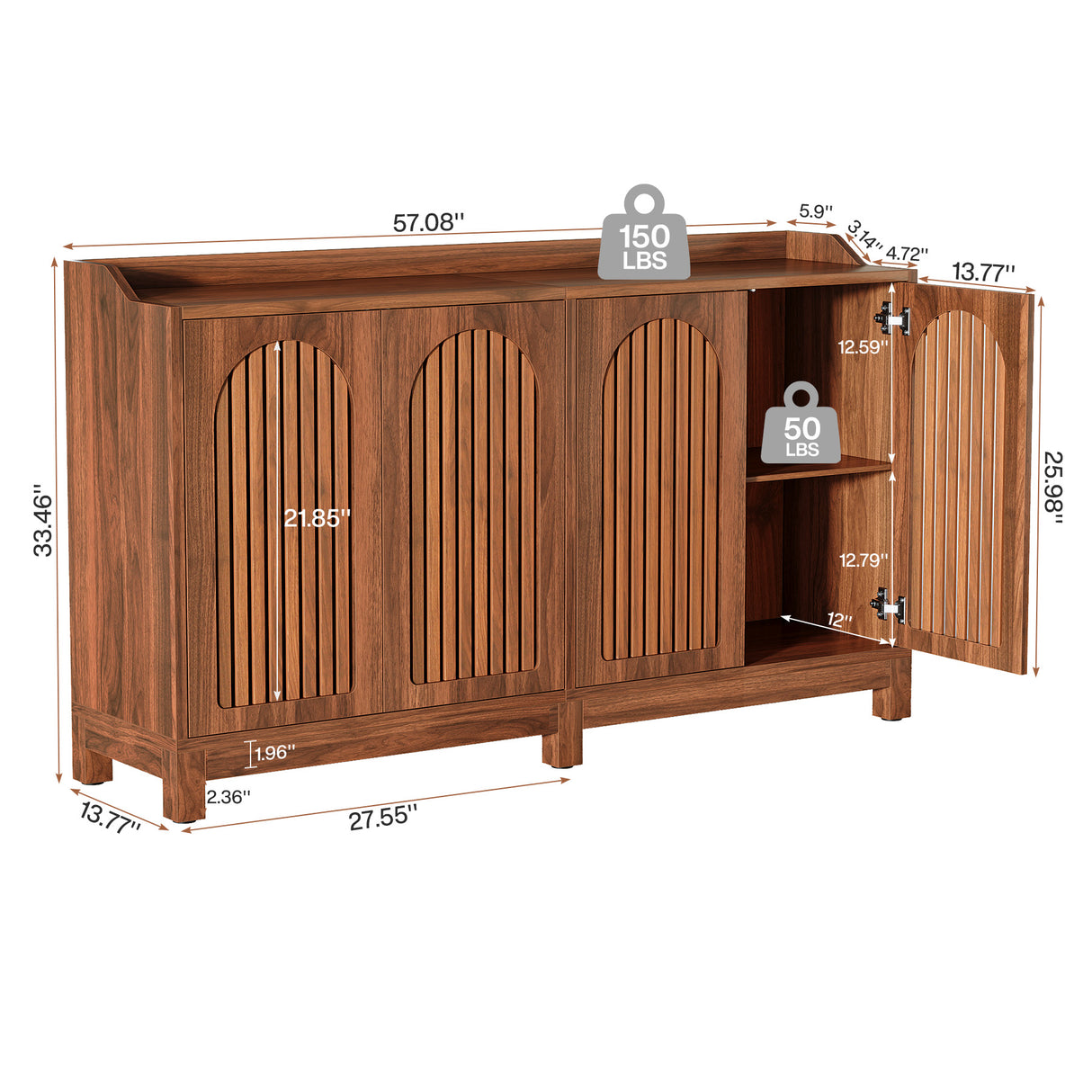 HOGA-JW0983X Armario Tribesigns con puertas