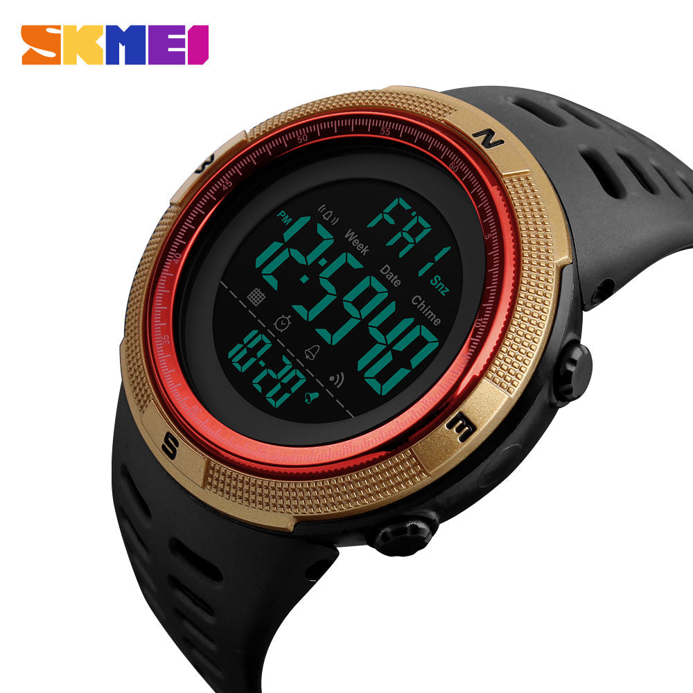 1251 Skmei Reloj para Hombre Pulsera de Caucho Digital
