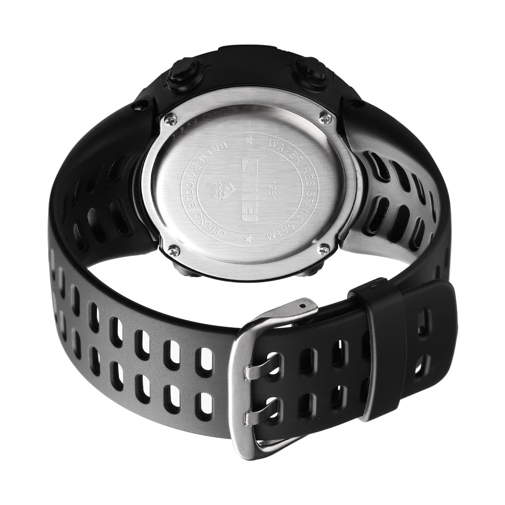 1251 Skmei Reloj para Hombre Pulsera de Caucho Digital
