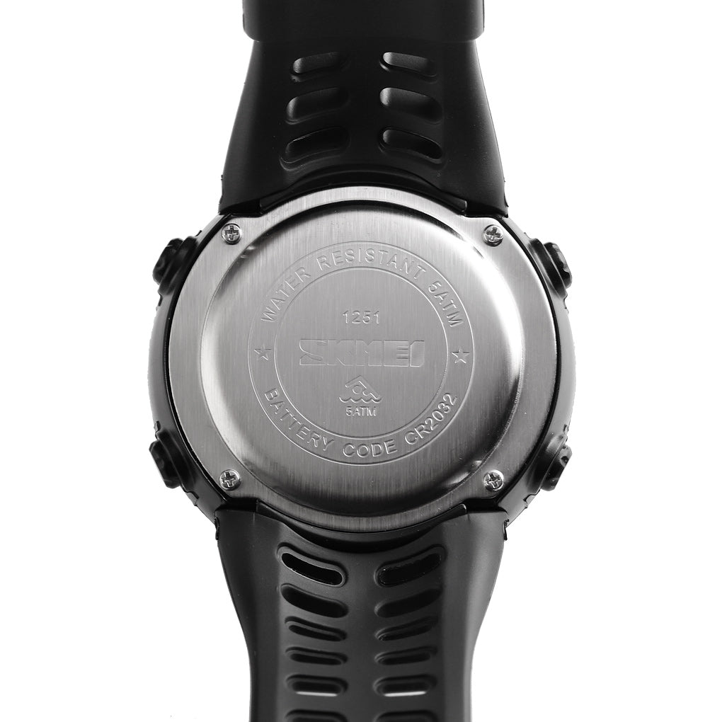 1251 Skmei Reloj para Hombre Pulsera de Caucho Digital