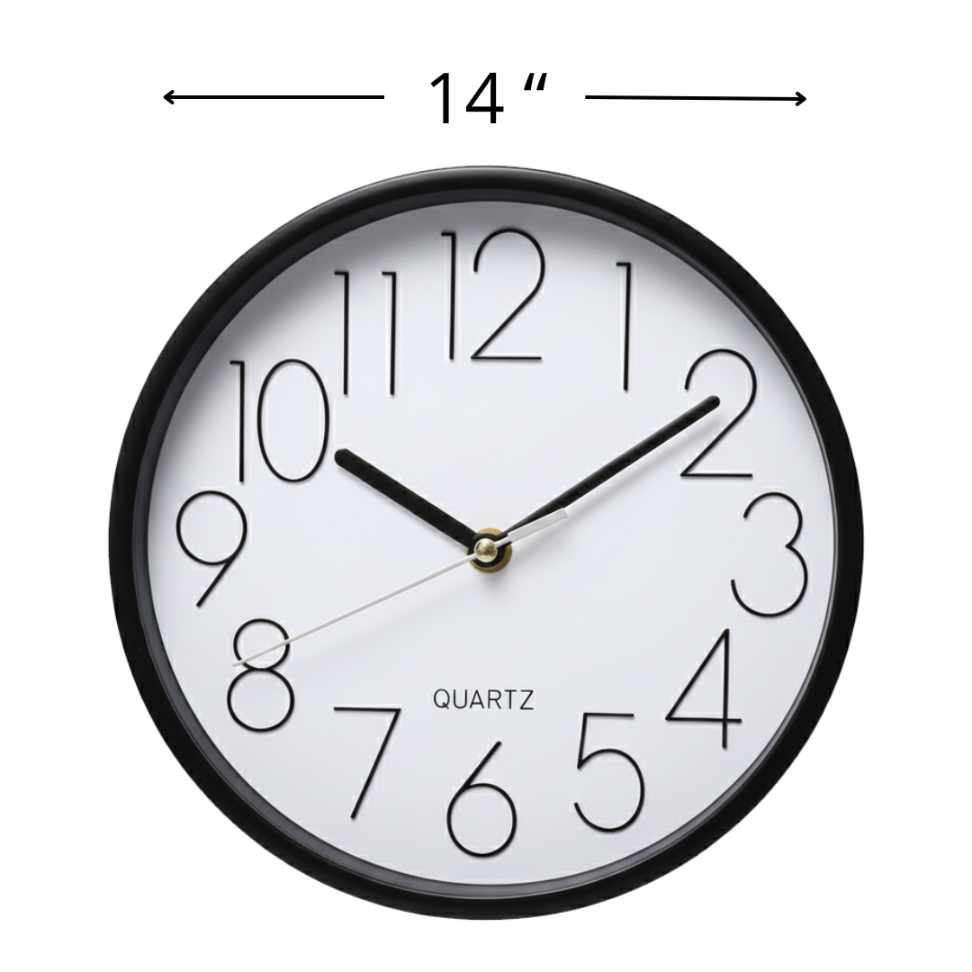 Reloj de Pared Análogo Color Blanco - Varios Tamaños