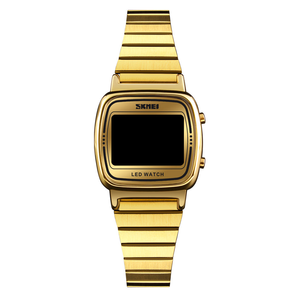 1543 Reloj Skmei para Mujer Pulsera de Metal Digital