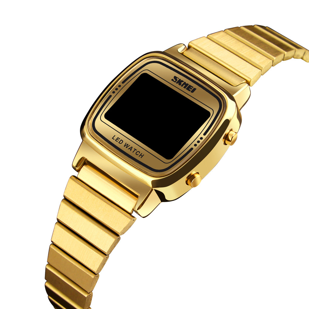 1543 Reloj Skmei para Mujer Pulsera de Metal Digital