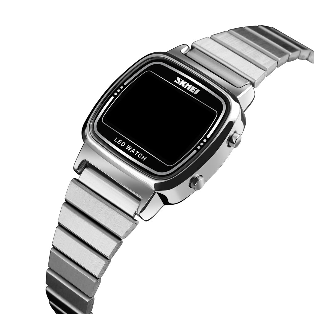 1543 Reloj Skmei para Mujer Pulsera de Metal Digital