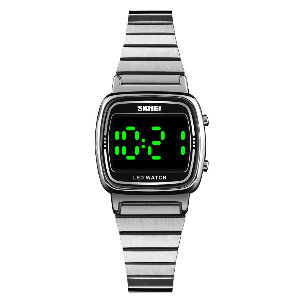 1543 Reloj Skmei para Mujer Pulsera de Metal Digital