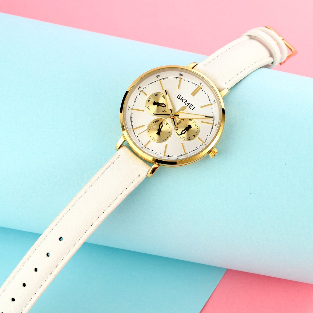 1665 Reloj Skmei para Mujer Pulsera de Cuero Análogo