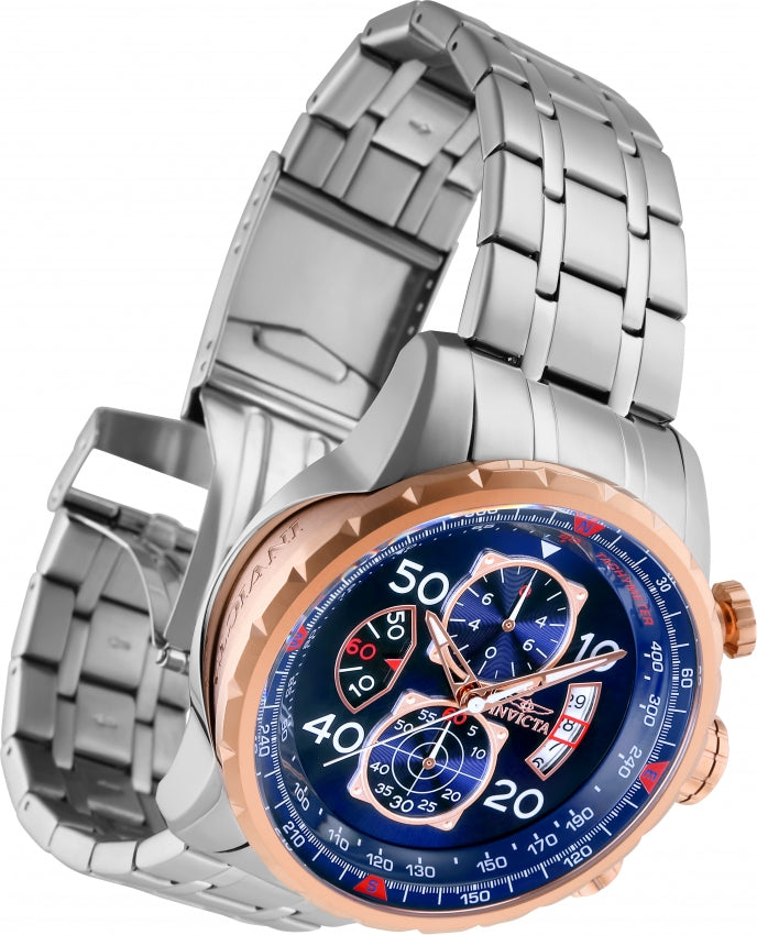 Invicta Aviator Reloj para Hombre Pulsera de Acero Inoxidable Metal Caballero 48 mm