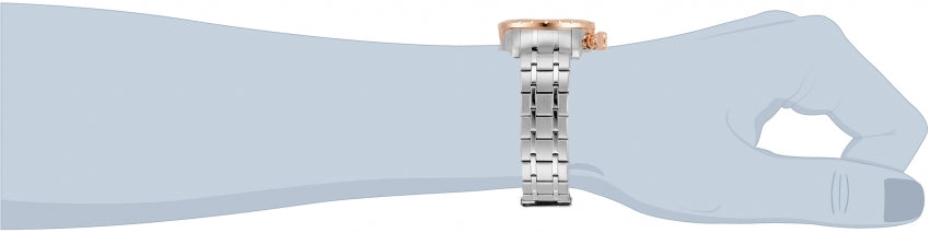 Invicta Aviator Reloj para Hombre Pulsera de Acero Inoxidable Metal Caballero