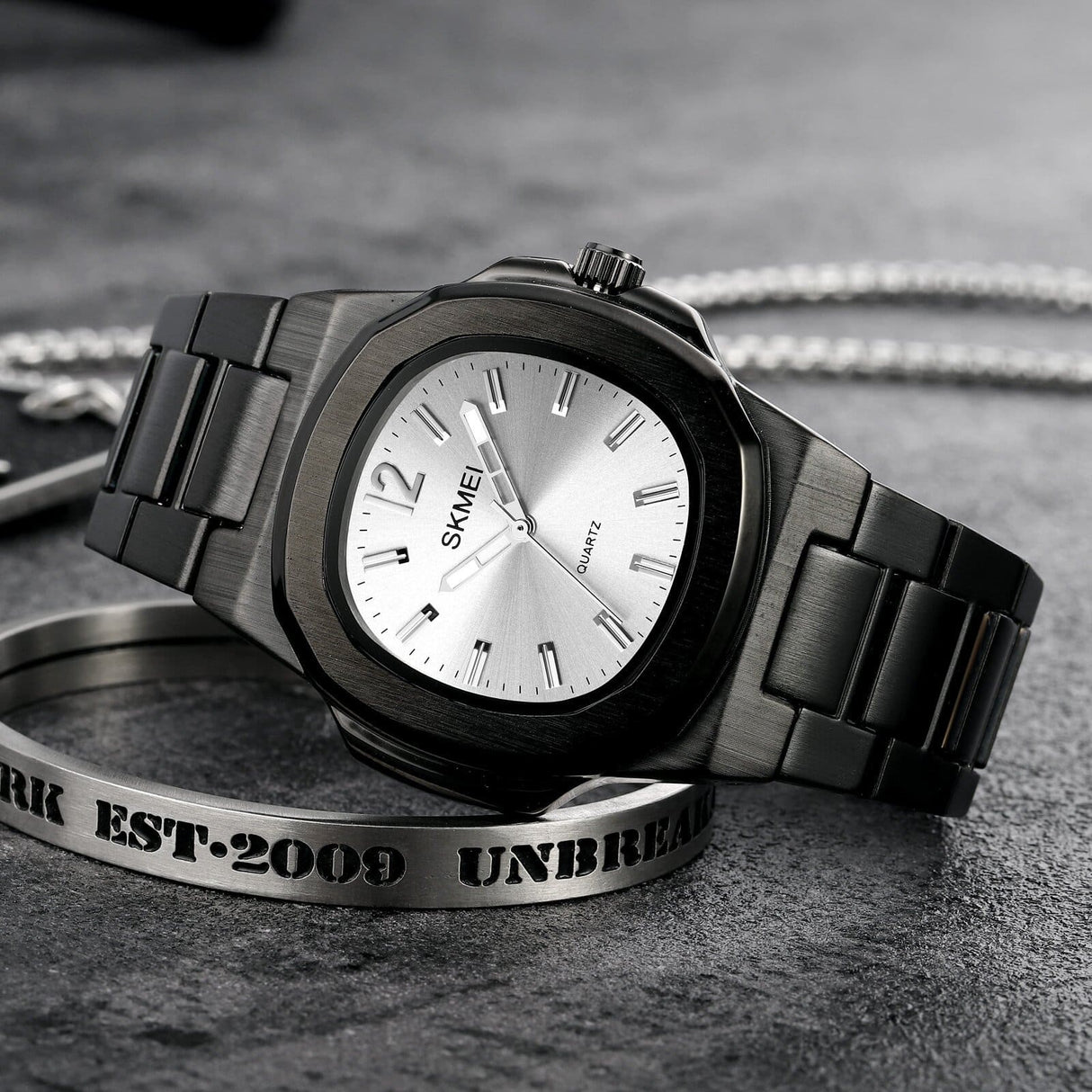 1794 Reloj Skmei para Hombre Pulsera de Metal Análogo