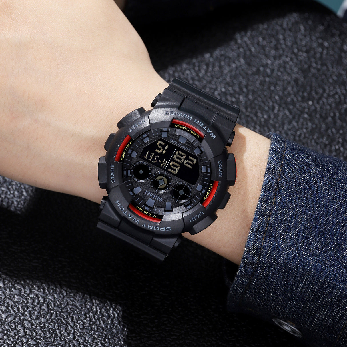 1857 Reloj Skmei para Hombre Pulsera de Caucho Digital