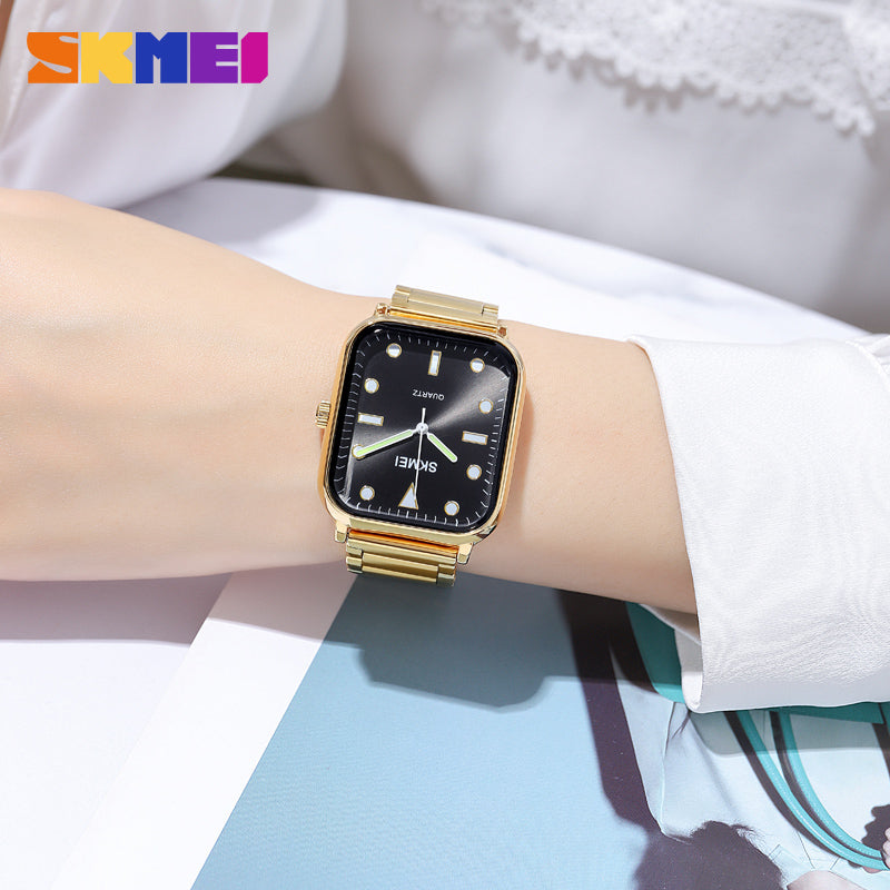 1955 Reloj Skmei para Mujer Pulsera de Metal Análogo