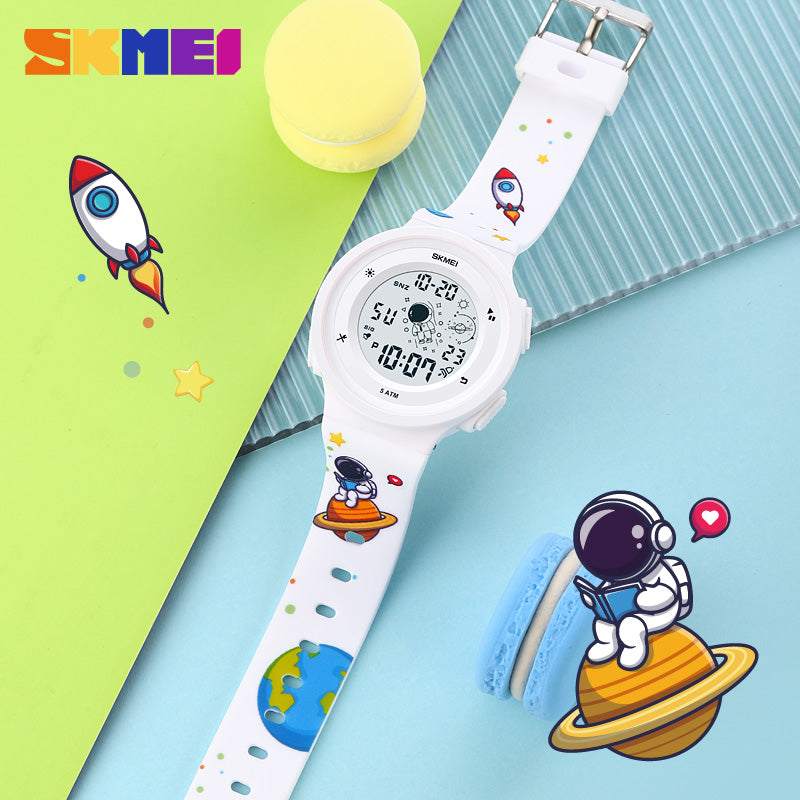 1973 Reloj Skmei para Niños Pulsera de Caucho Digital