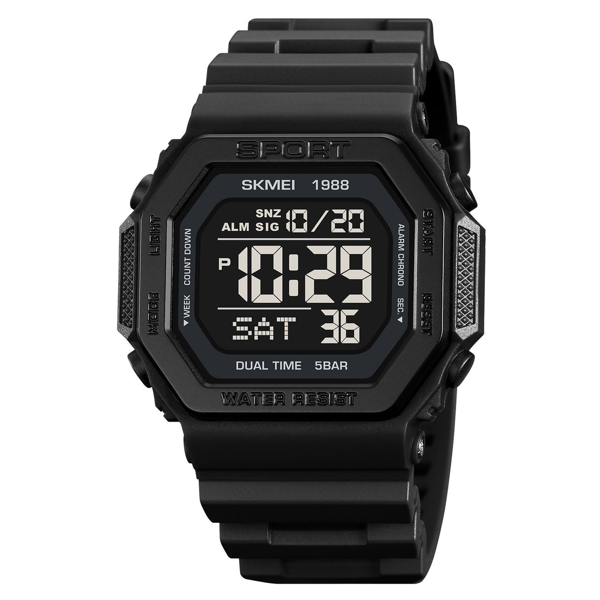 1988 Skmei Reloj Digital Pulsera de Resina para Hombre