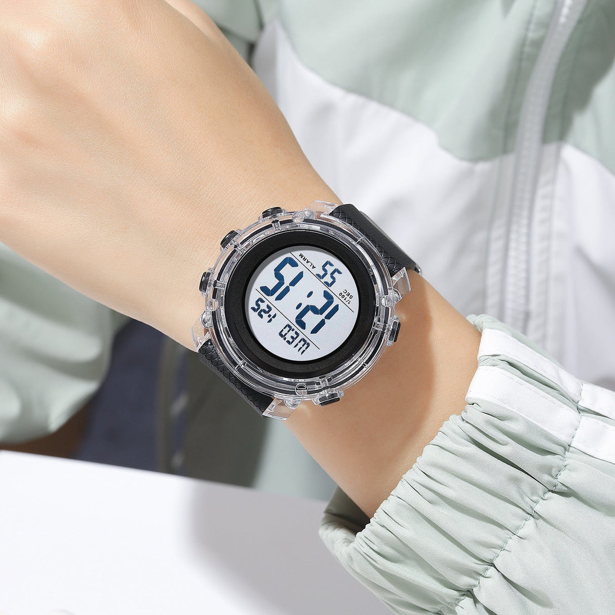 1996 Skmei Reloj Digital Pulsera de Caucho Unisex