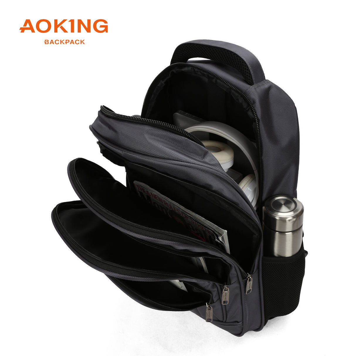 SN3535-W-6 Mochila Aoking Deportiva de 3 zippers