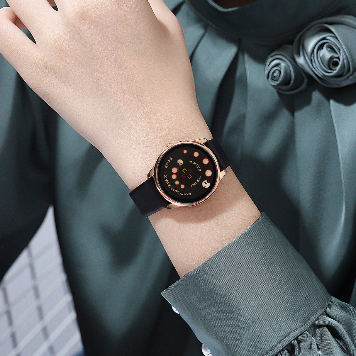 2002 Skmei Reloj para Hombre Pulsera de Cuero Análogo