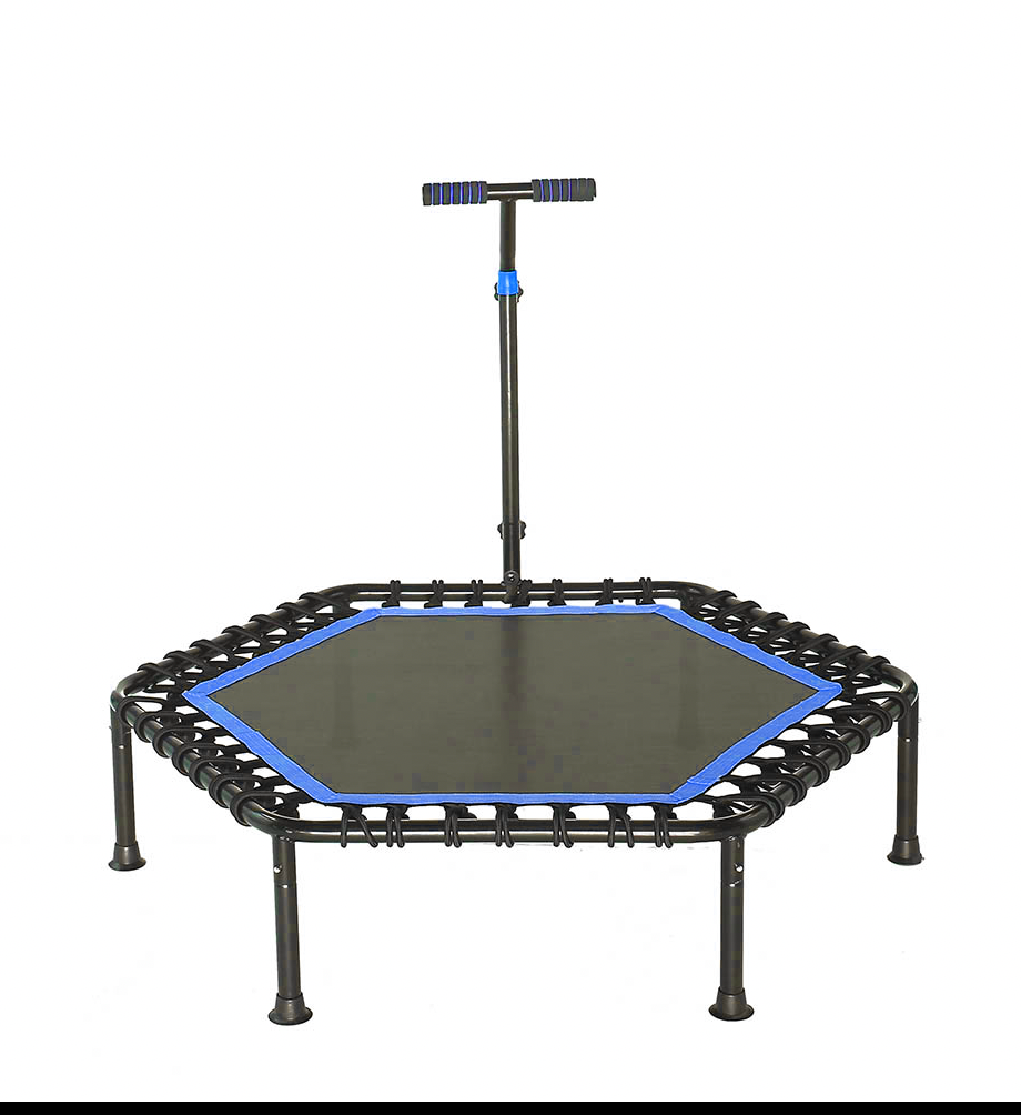 28766-3 Trampolín hexagonal con barra de agarre