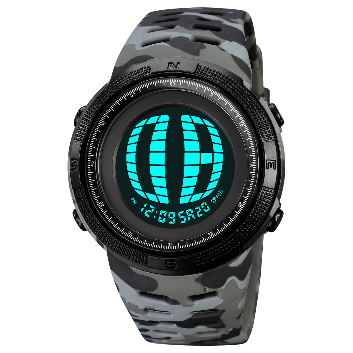2076 Skmei Reloj para Hombre Pulsera de Caucho Digital