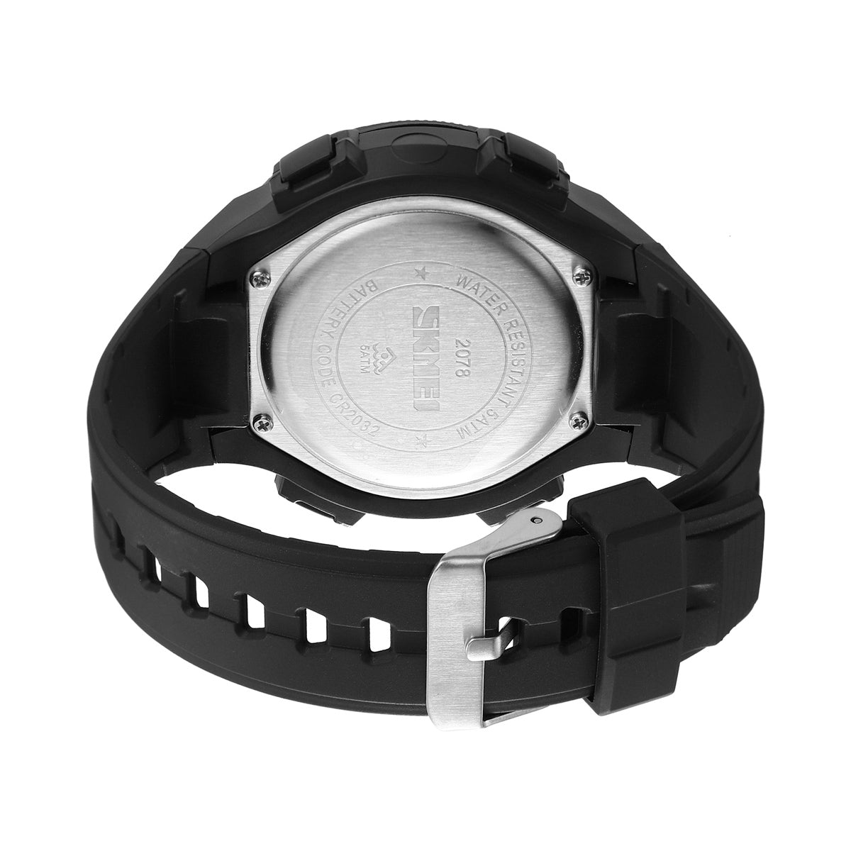 2078 Skmei Reloj para Hombre Pulsera de Caucho Digital