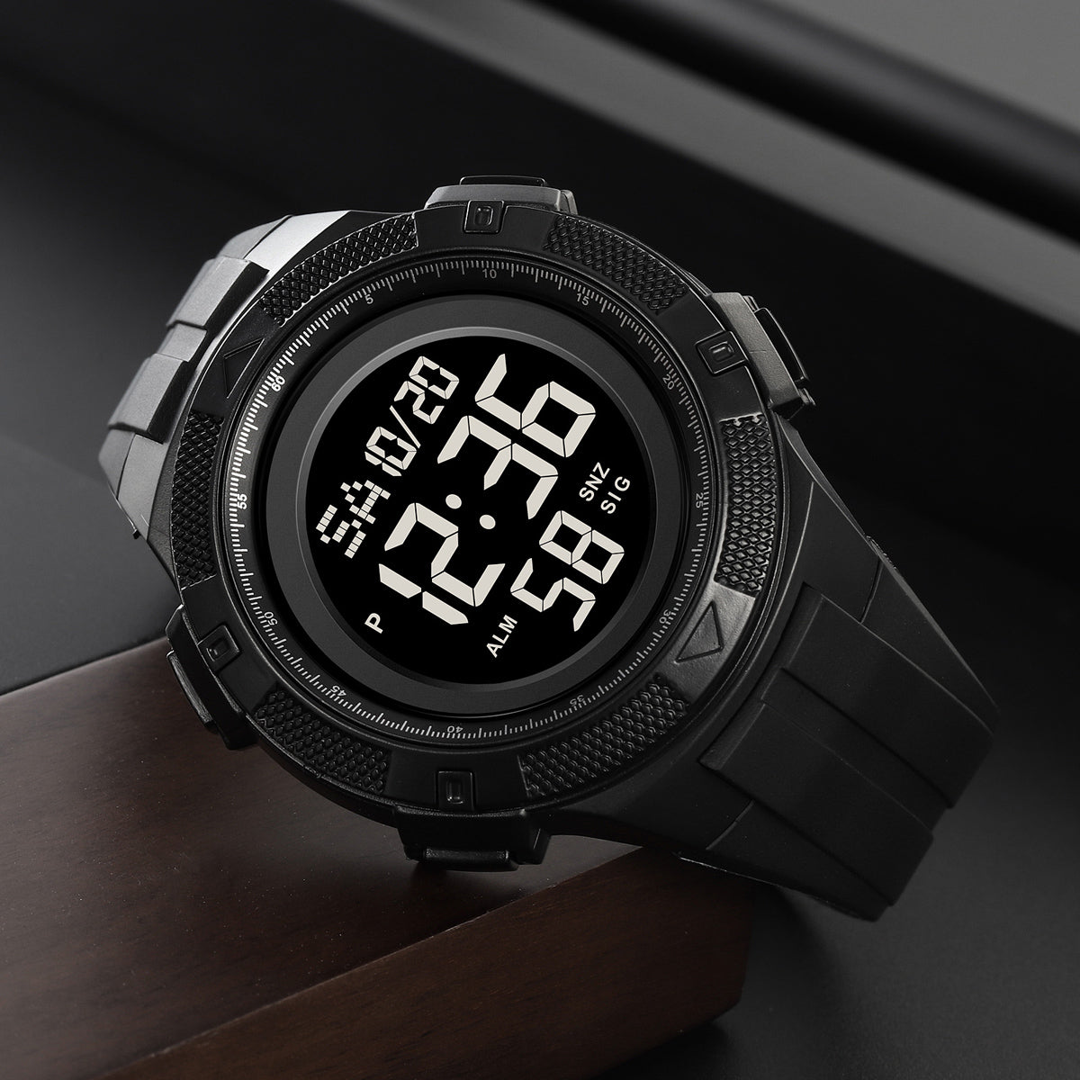 2078 Skmei Reloj para Hombre Pulsera de Caucho Digital