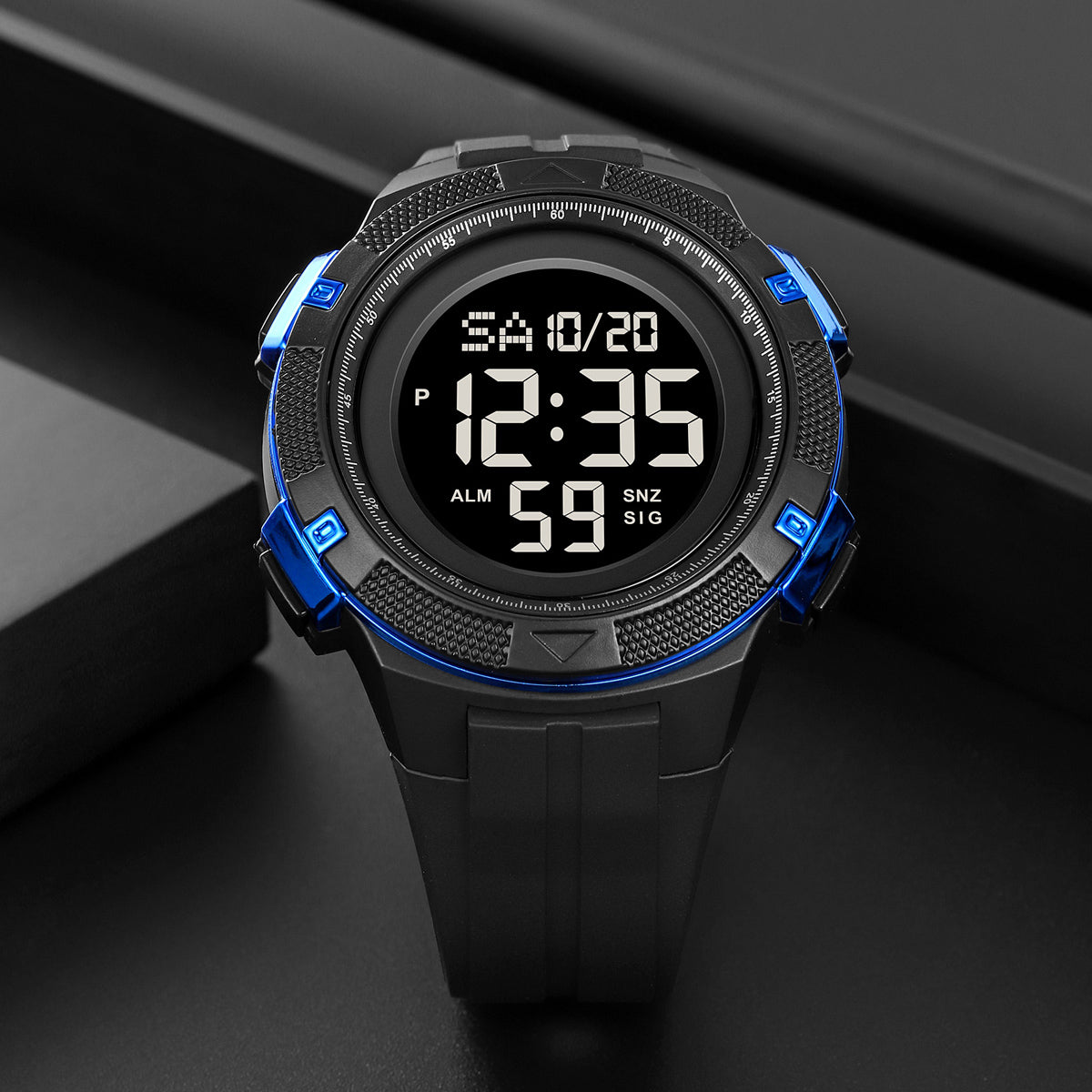 2078 Skmei Reloj para Hombre Pulsera de Caucho Digital