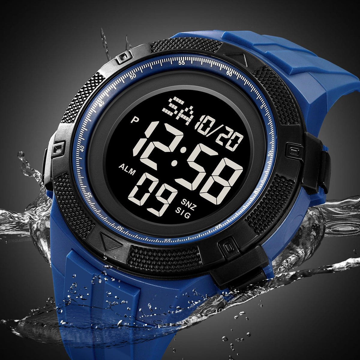 2078 Skmei Reloj para Hombre Pulsera de Caucho Digital