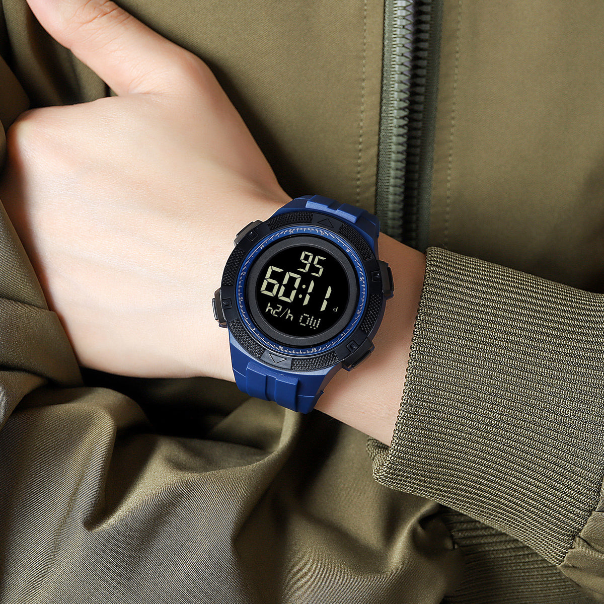 2078 Skmei Reloj para Hombre Pulsera de Caucho Digital