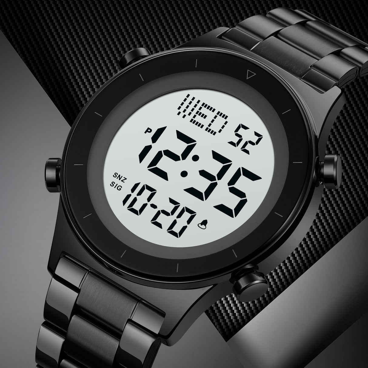 2079S Skmei Reloj para Hombre Pulsera de Metal Digital
