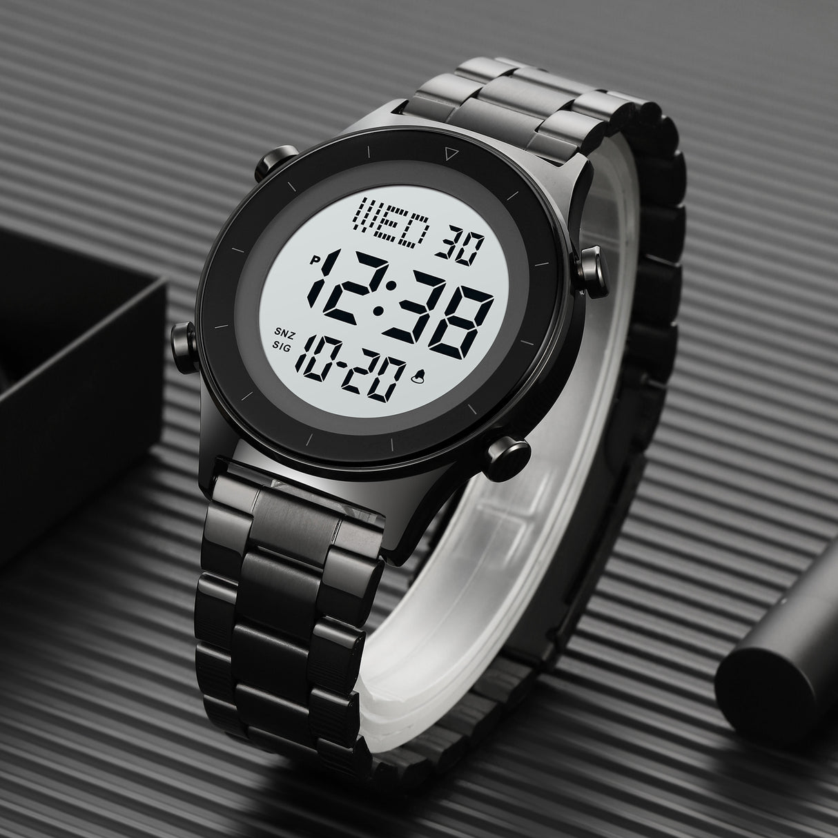 2079S Skmei Reloj para Hombre Pulsera de Metal Digital