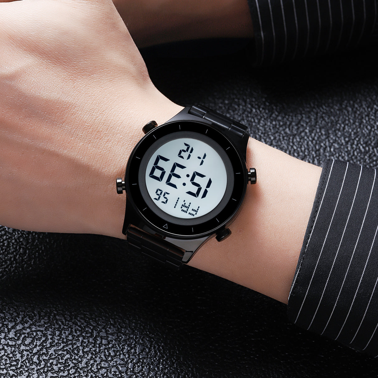 2079S Skmei Reloj para Hombre Pulsera de Metal Digital