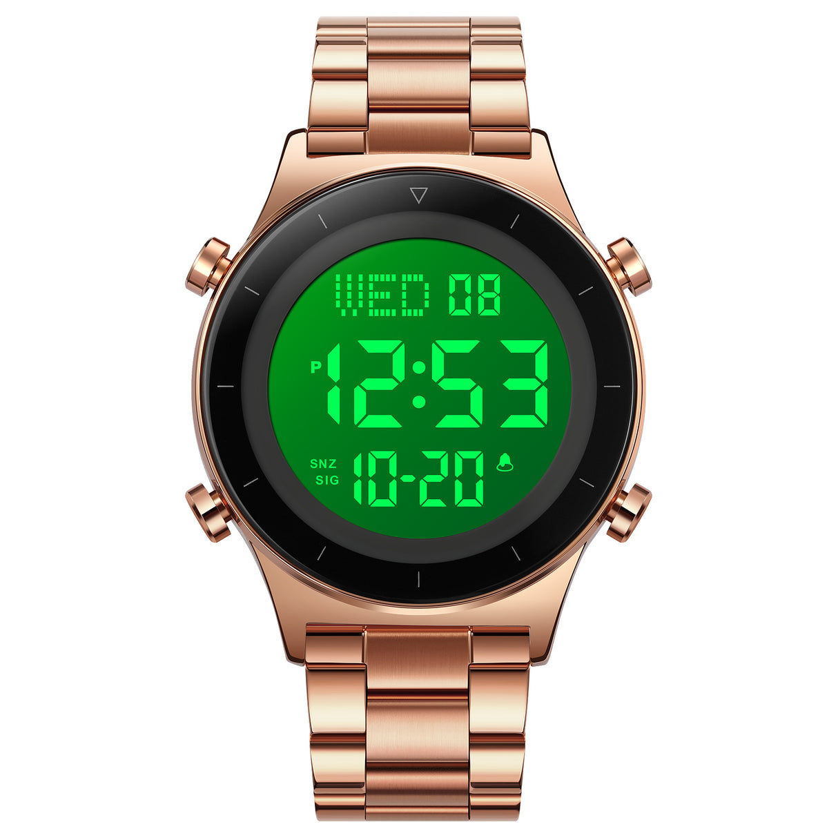 2079S Skmei Reloj para Hombre Pulsera de Metal Digital