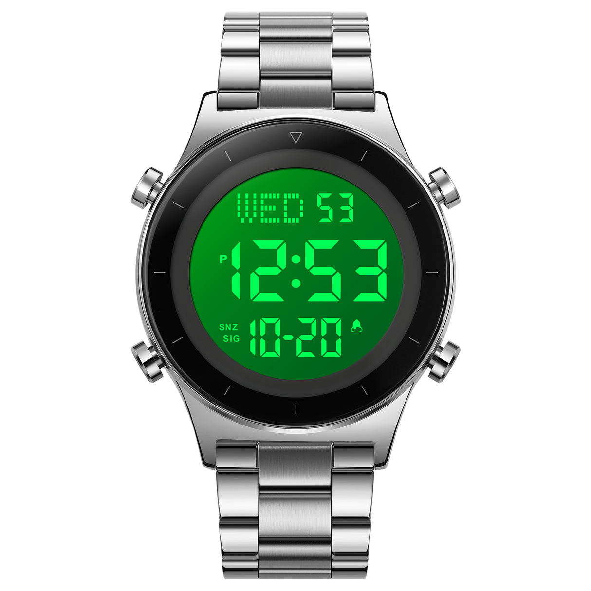 2079S Skmei Reloj para Hombre Pulsera de Metal Digital
