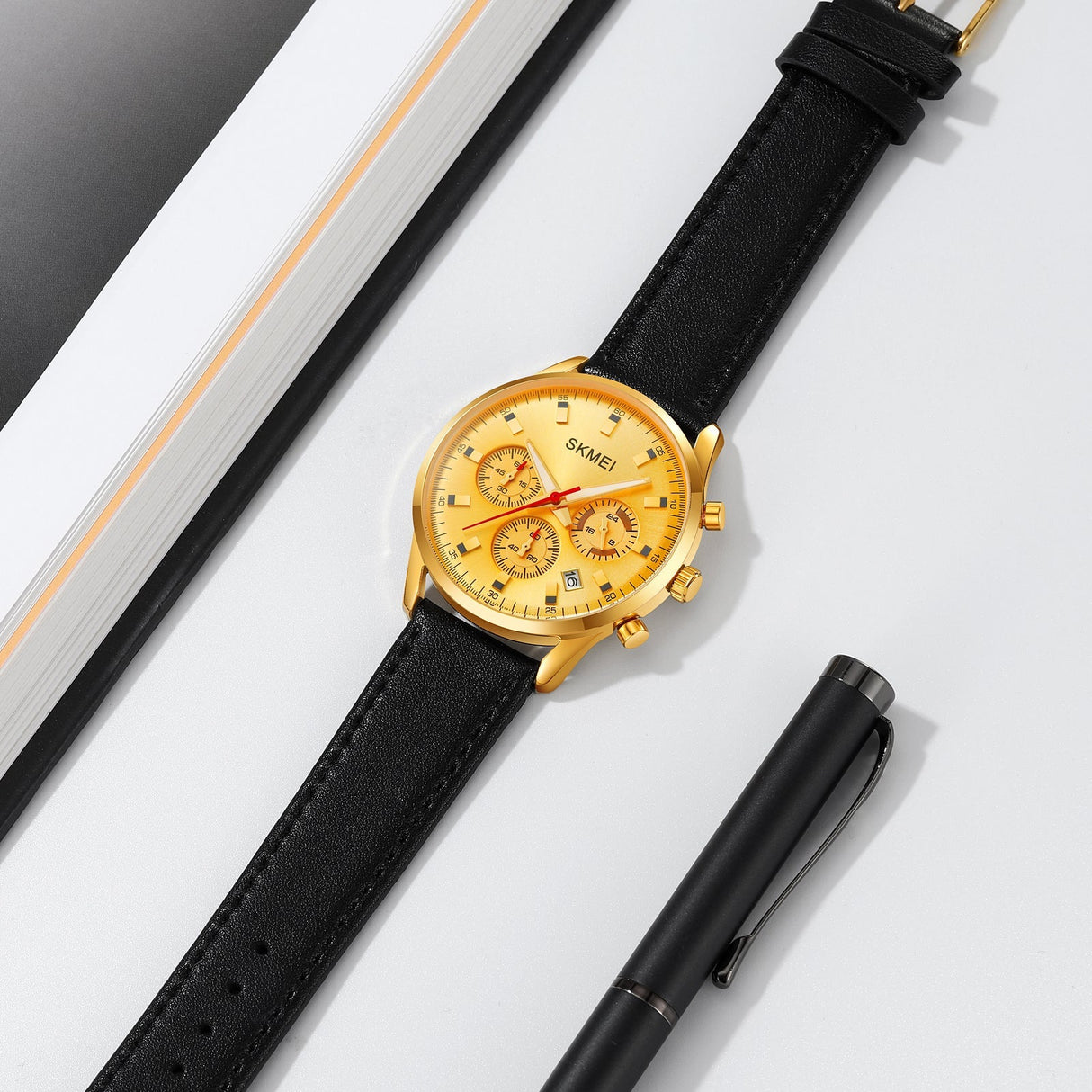 2083 Skmei Reloj para Hombre Pulsera de Cuero Análogo