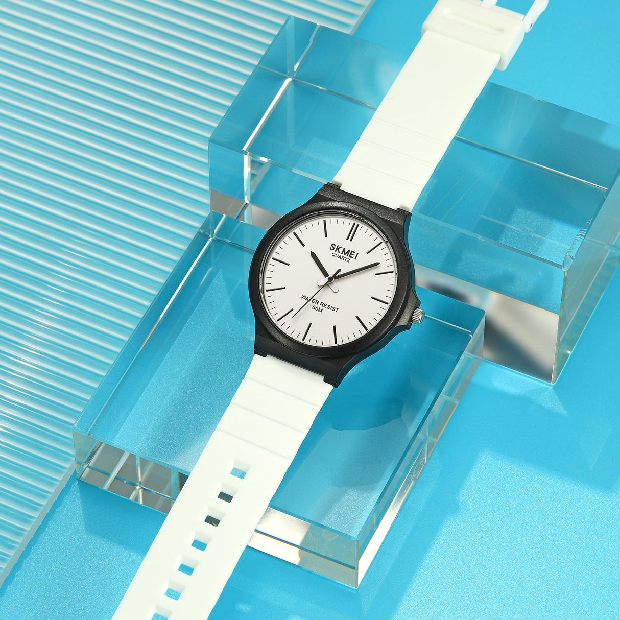 2108 Skmei Reloj para Hombre Pulsera de Caucho Análogo