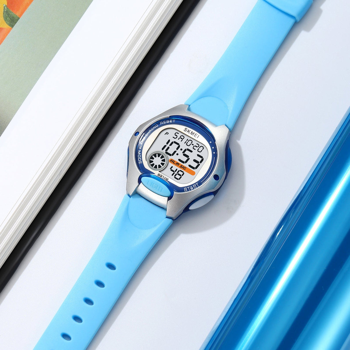 2129 Reloj SKMEI digital para niños pulsera de caucho