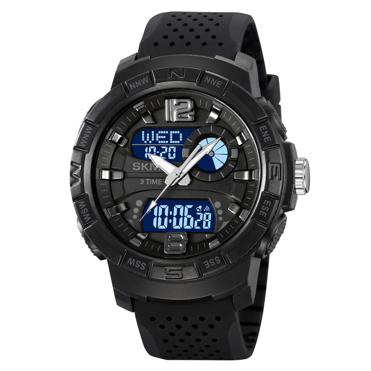 2163 Reloj Skmei pulsera de resina doble hora