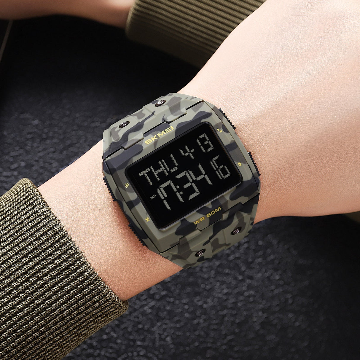 2186 Reloj Skmei para hombre pulsera de caucho