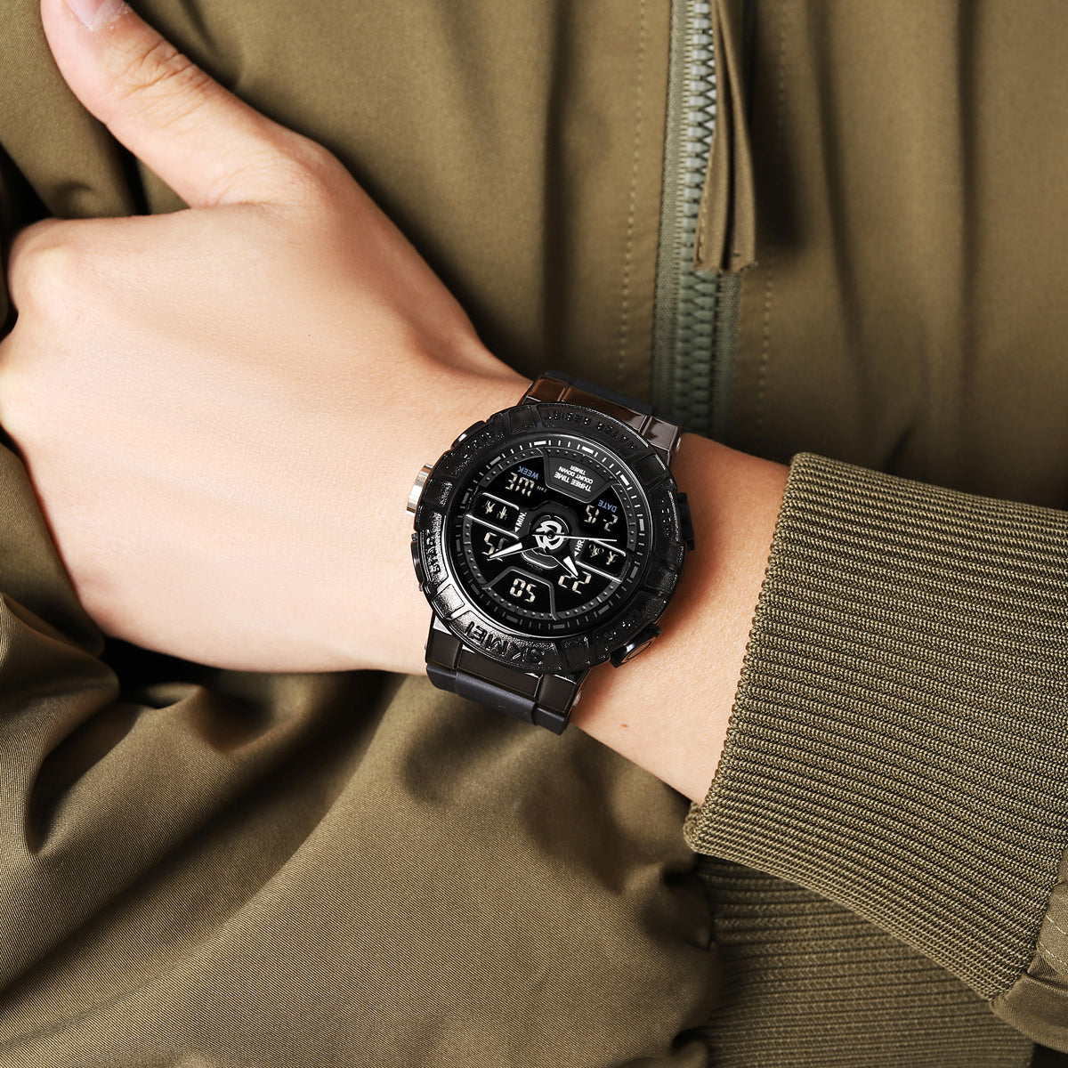 2227 Reloj Skmei deportivo para caballero pulsera de resina