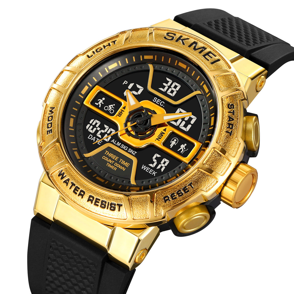 2227 Reloj Skmei deportivo para caballero pulsera de resina