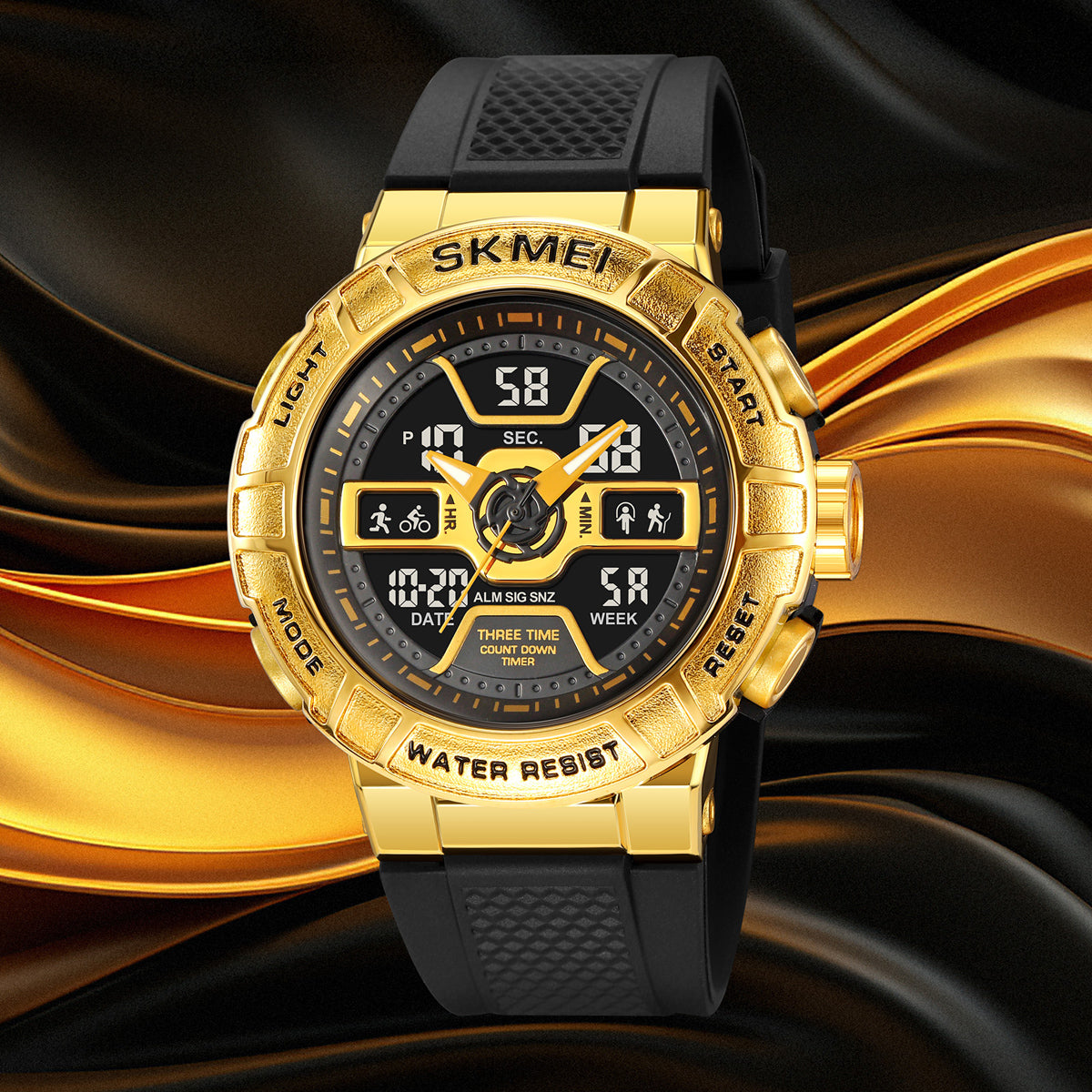 2227 Reloj Skmei deportivo para caballero pulsera de resina