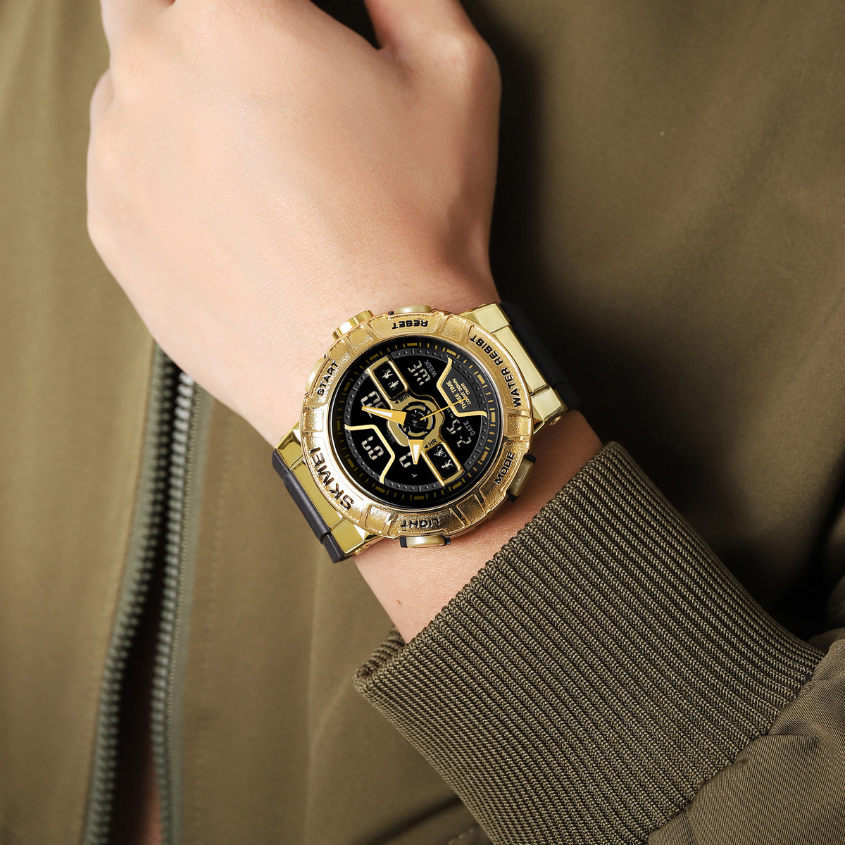 2227 Reloj Skmei deportivo para caballero pulsera de resina