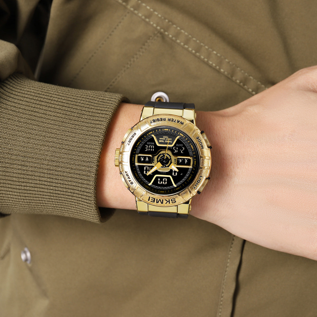 2227 Reloj Skmei deportivo para caballero pulsera de resina