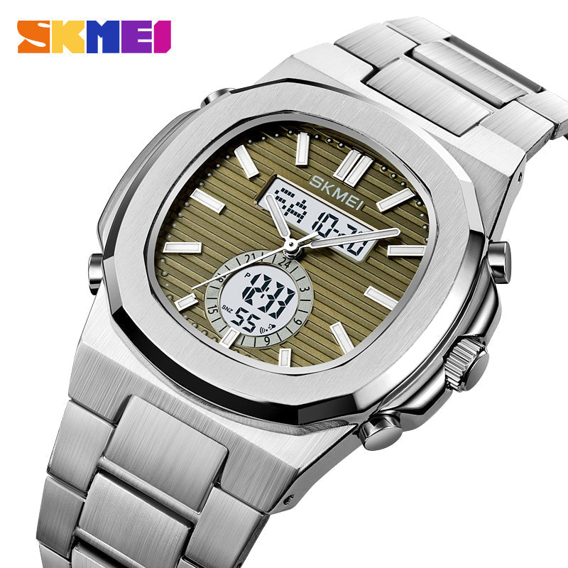 2279 Reloj Skmei para caballero pulsera de acero inoxidable