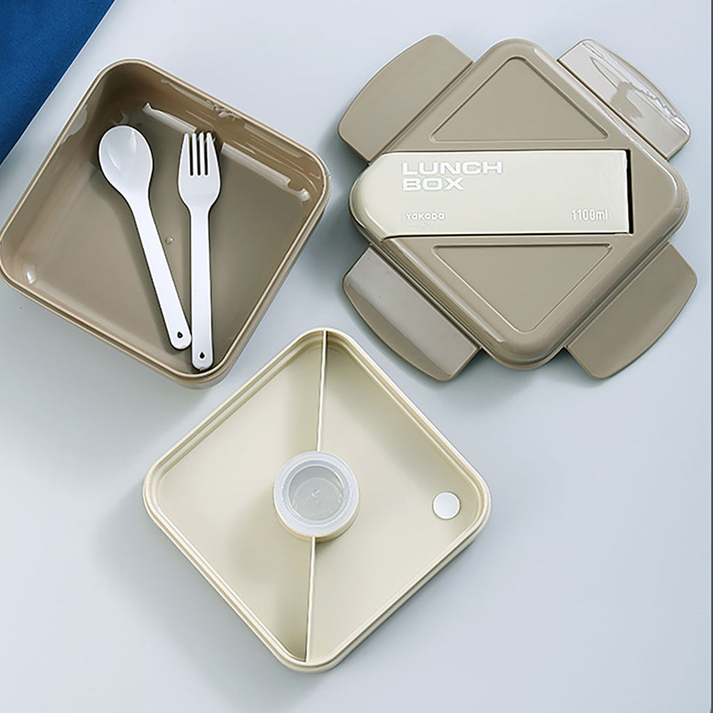 0253 Lonchera de plástico elegante dos colores