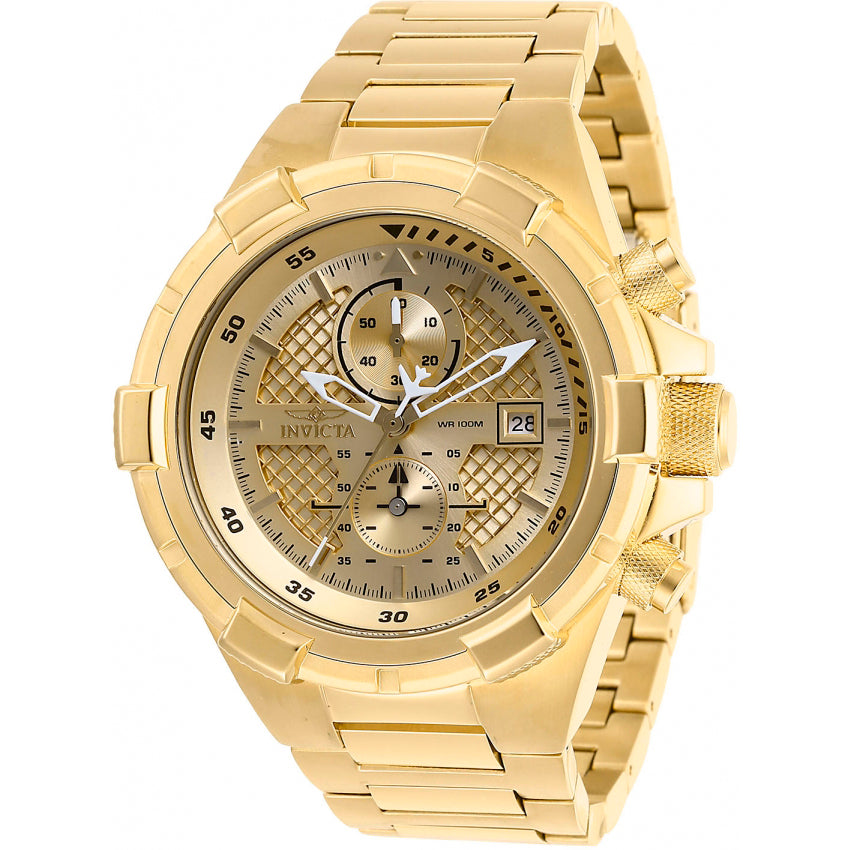 Reloj Invicta Aviator de hombre pulsera de metal 50 mm