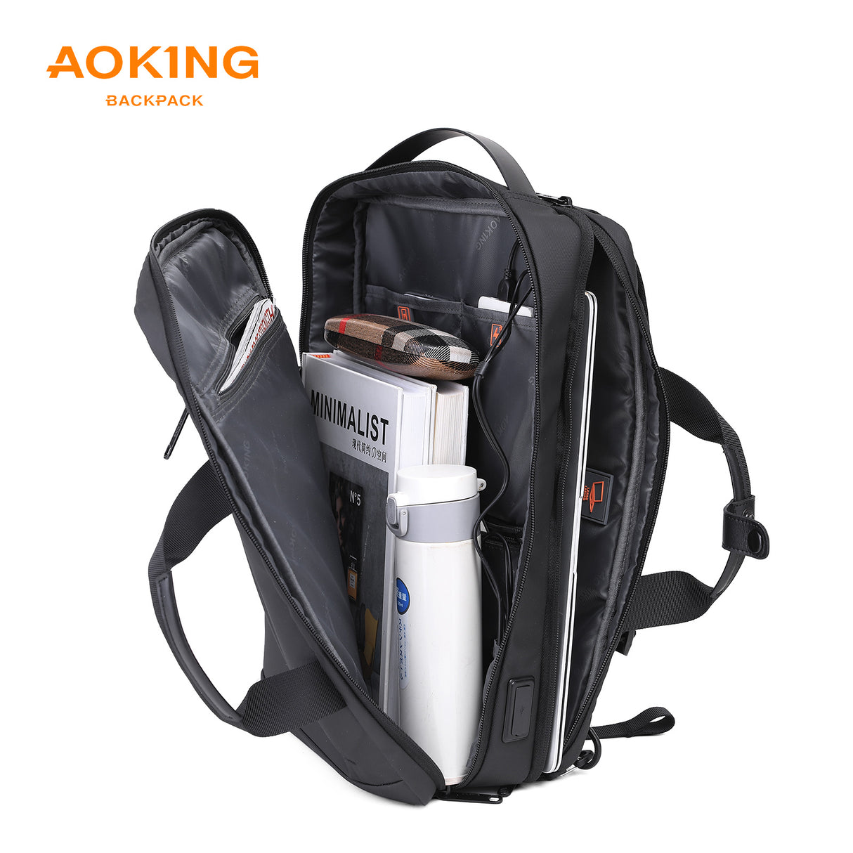 SN4002 Mochila para Laptop Aoking con Agarrador para Hombre